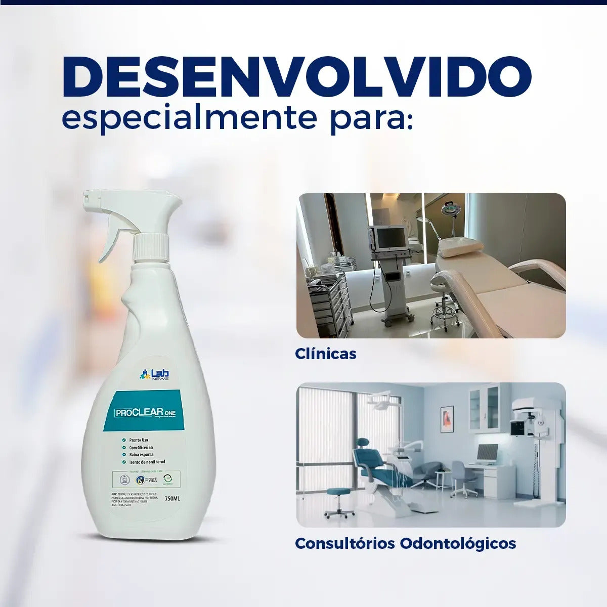 Solução de Pré-lavagem para Instrumentais Pronto Uso 750 ml – Proclear One Labnews