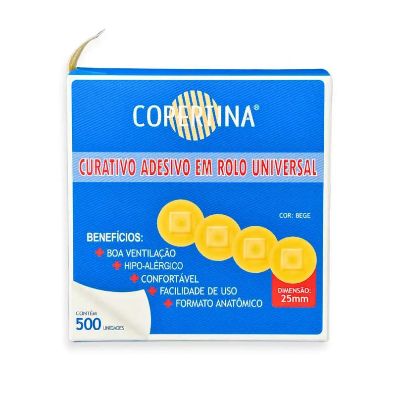 Curativo Adesivo Pós-Coleta em Rolo 25 mm Caixa com 500 – Cral