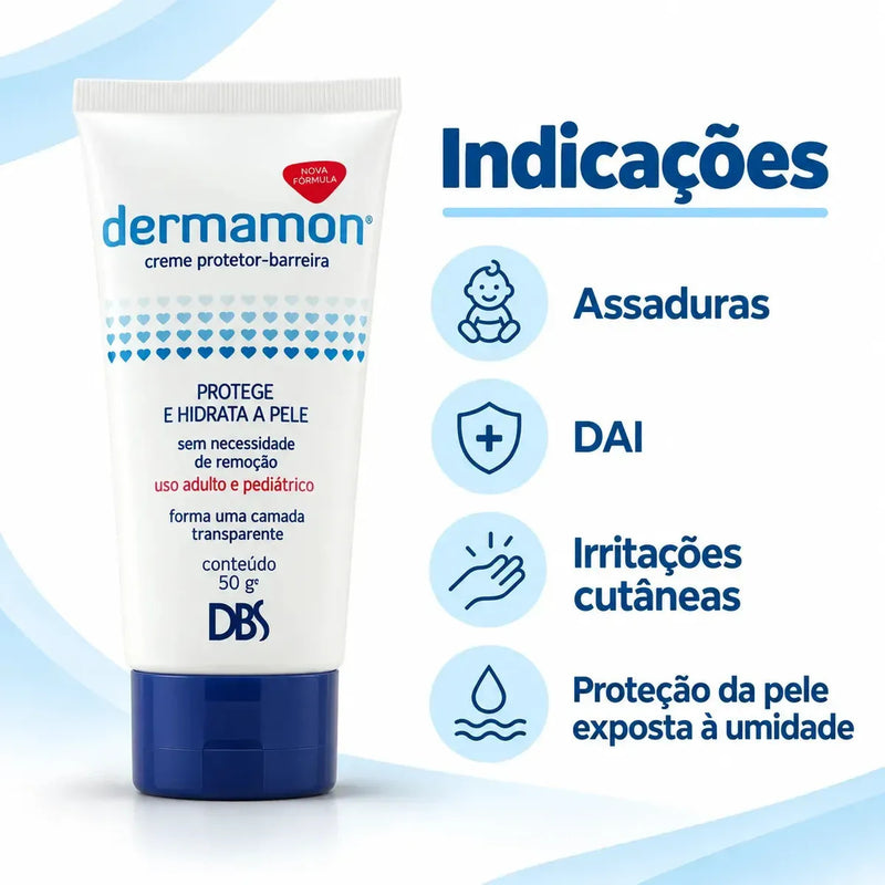 Creme Protetor de Barreira com Óxido de Zinco 50 g – Dermamon DBS