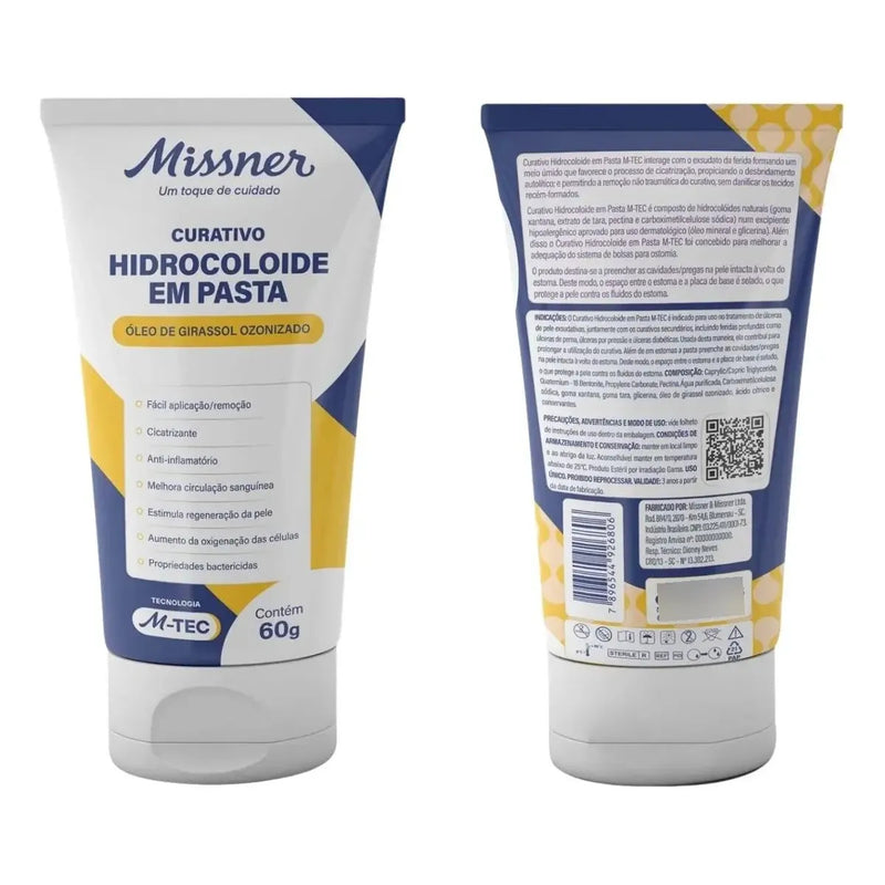 Curativo Hidrocoloide em Pasta para Feridas Cavitárias 60 g – M-Tec Missner