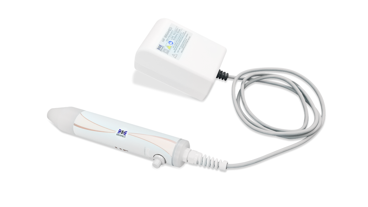 Aparelho de Alta Frequência Portátil para Tratamento Facial e Capilar – HF Ibramed