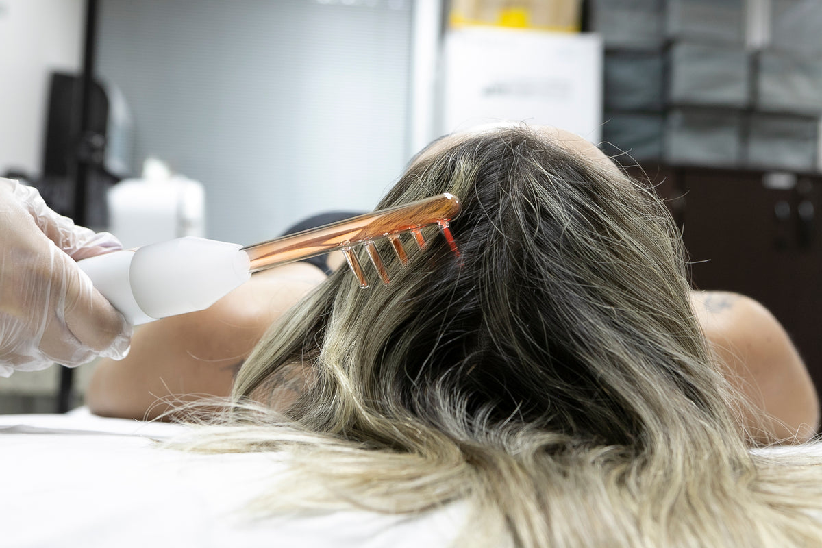 Aparelho de Alta Frequência Portátil para Tratamento Facial e Capilar – HF Ibramed