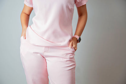 SCRUB DIAMANTE - EM CREPE DE ALFAIATARIA