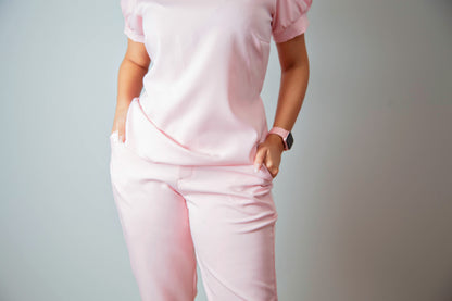 SCRUB DIAMANTE - EM CREPE DE ALFAIATARIA