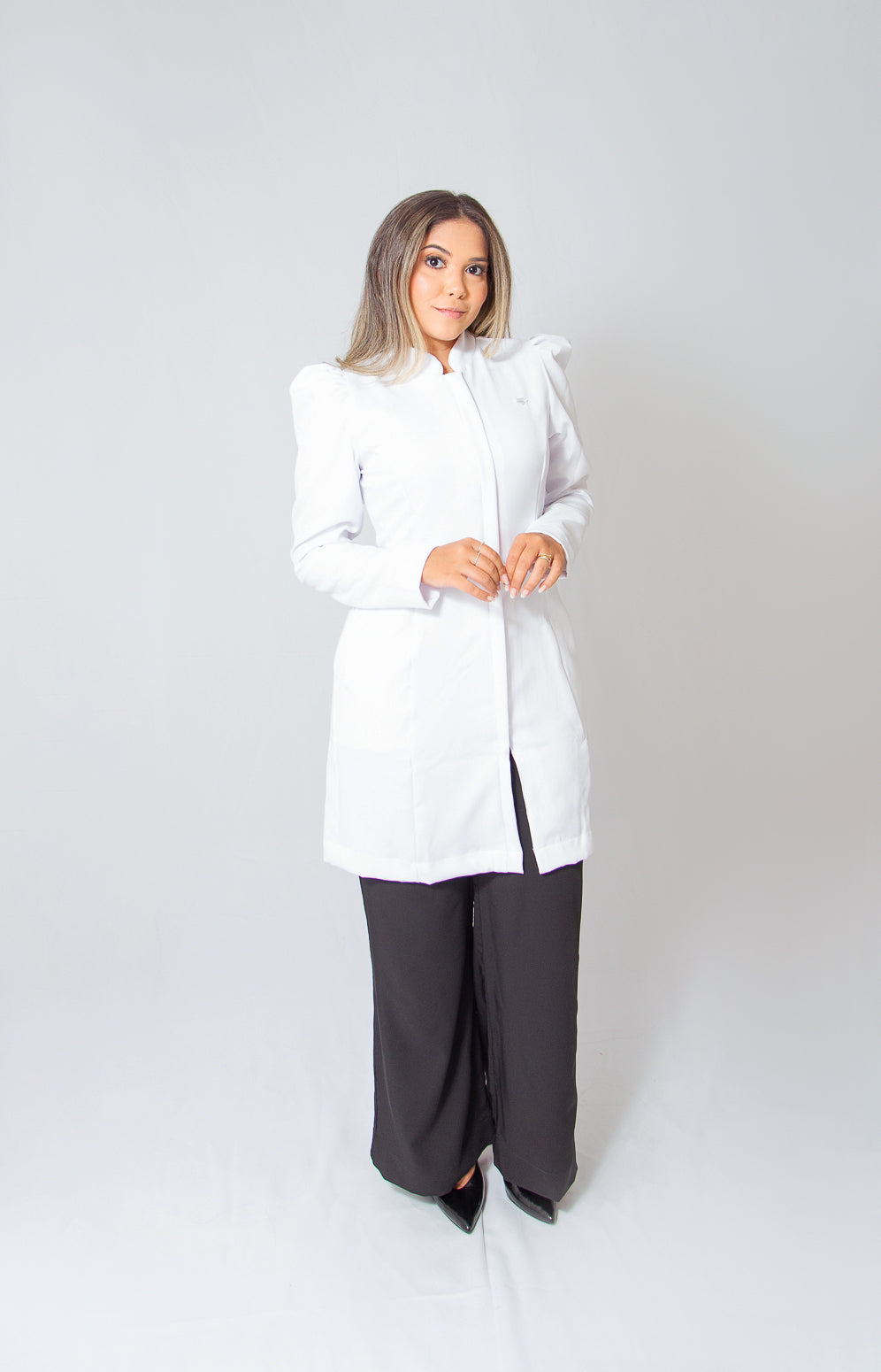 JALECO LARA - EM CREPE DE ALFAIATARIA