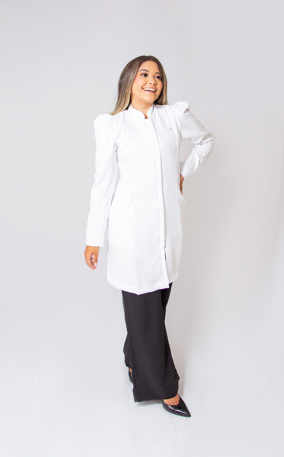 JALECO LARA - EM CREPE DE ALFAIATARIA