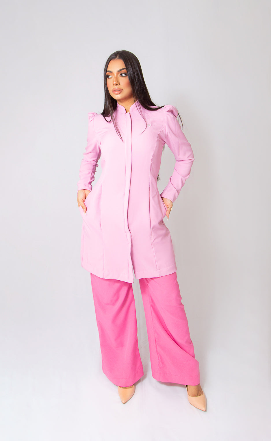 JALECO LARA - EM CREPE DE ALFAIATARIA