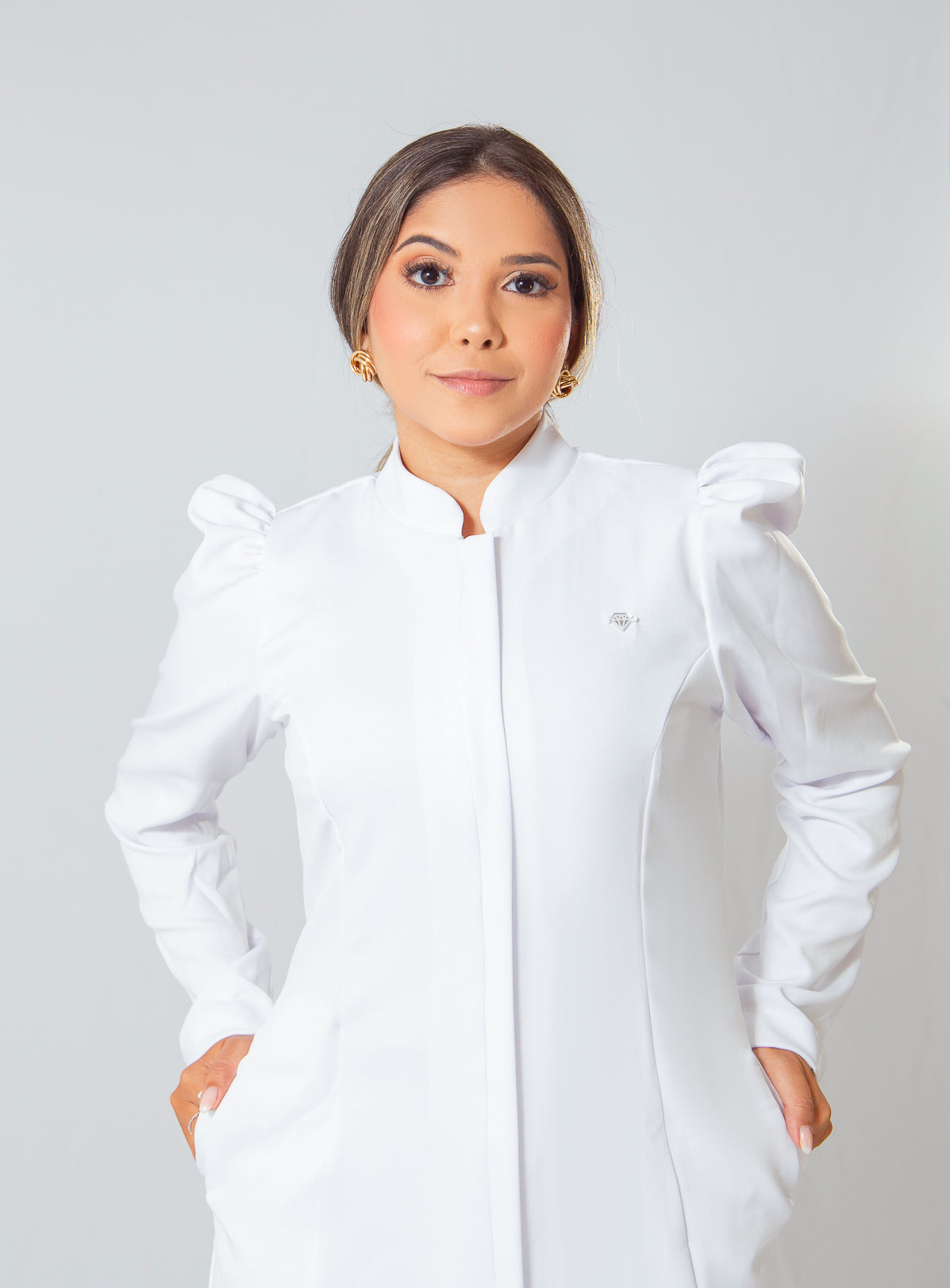JALECO LARA - EM CREPE DE ALFAIATARIA
