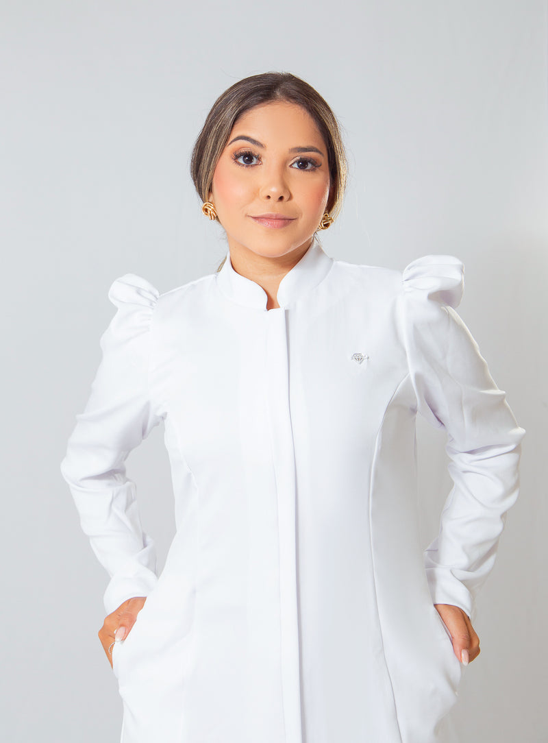 JALECO LARA - EM CREPE DE ALFAIATARIA