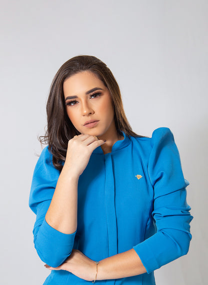 JALECO LARA - EM CREPE DE ALFAIATARIA