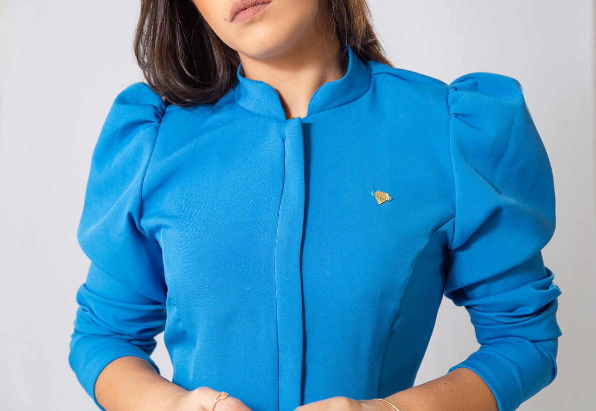 JALECO LARA - EM CREPE DE ALFAIATARIA