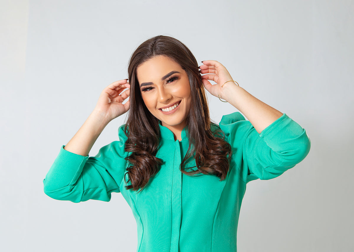 JALECO LARA - EM CREPE DE ALFAIATARIA