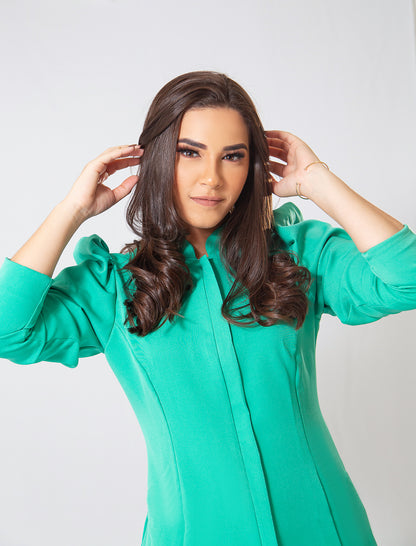 JALECO LARA - EM CREPE DE ALFAIATARIA