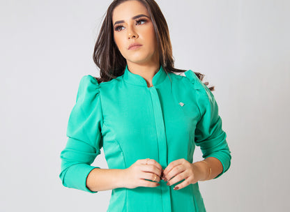 JALECO LARA - EM CREPE DE ALFAIATARIA