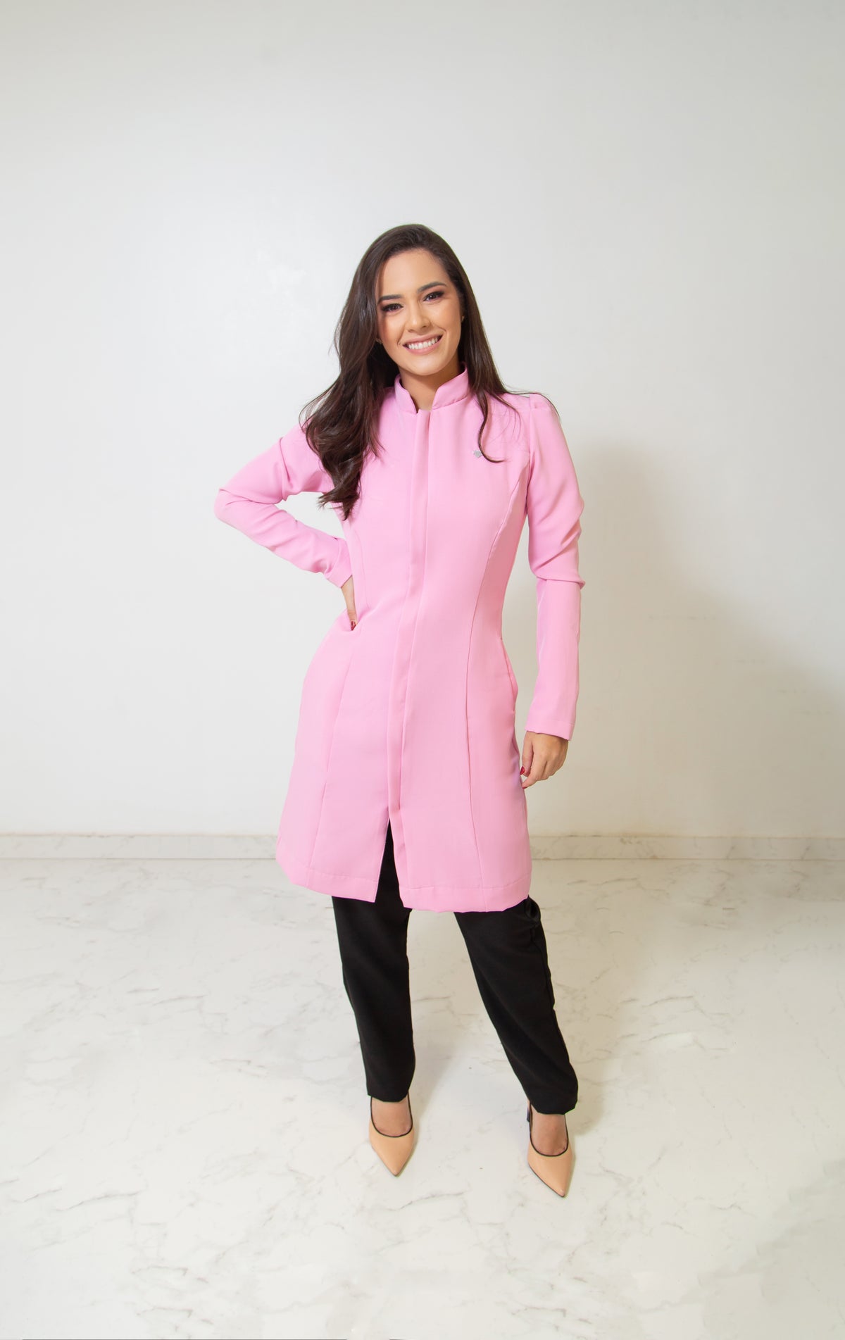 JALECO LARA - EM CREPE DE ALFAIATARIA