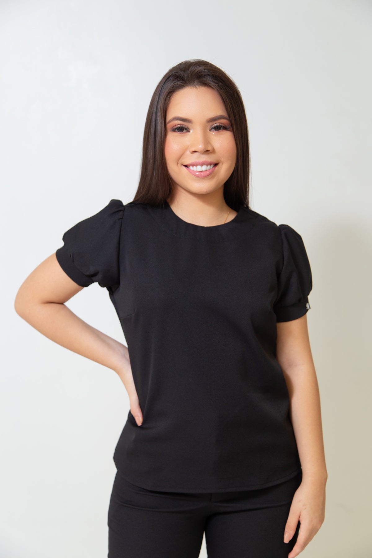 SCRUB DIAMANTE - EM CREPE DE ALFAIATARIA