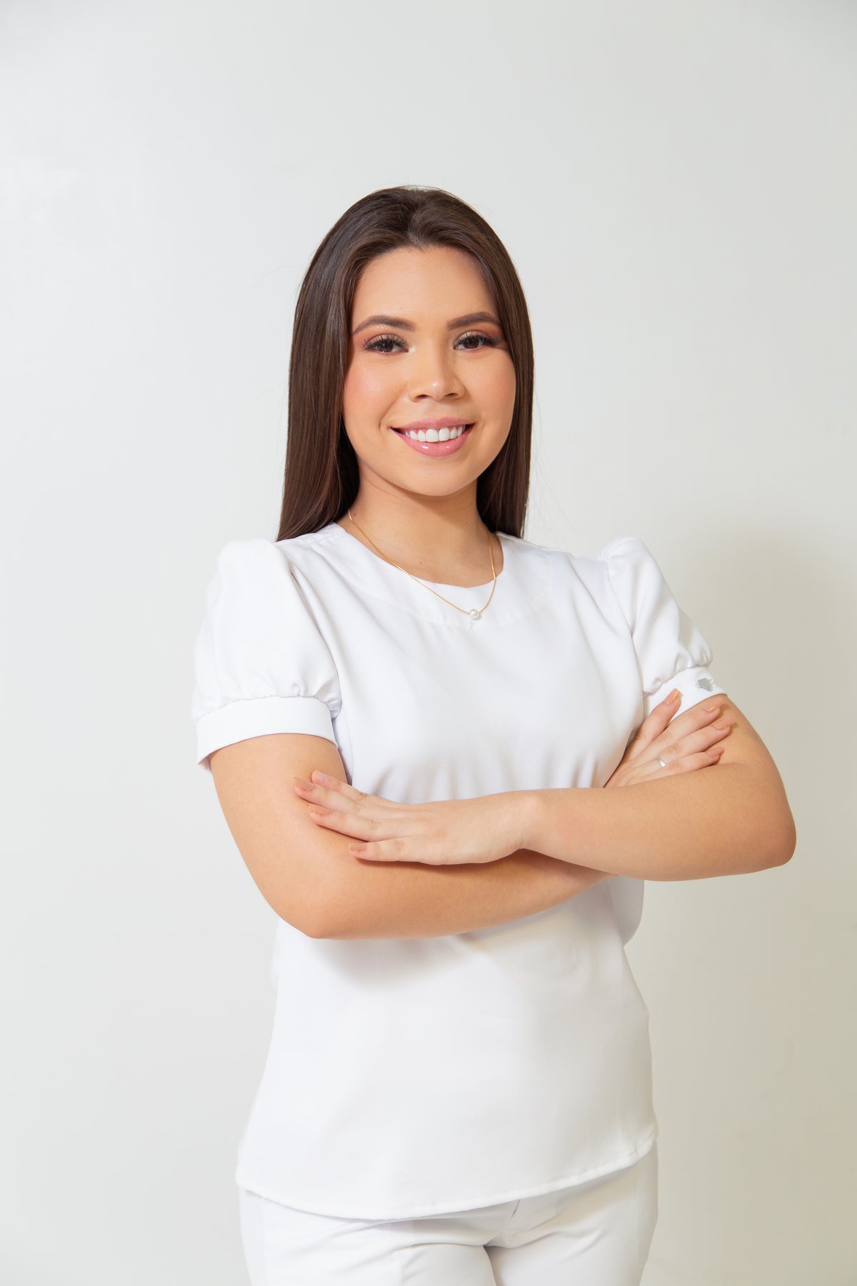 SCRUB DIAMANTE - EM CREPE DE ALFAIATARIA