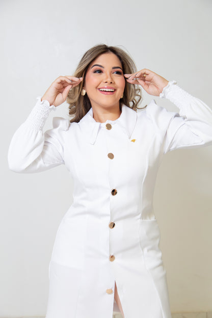 JALECO ISE - EM CREPE DE ALFAIATARIA