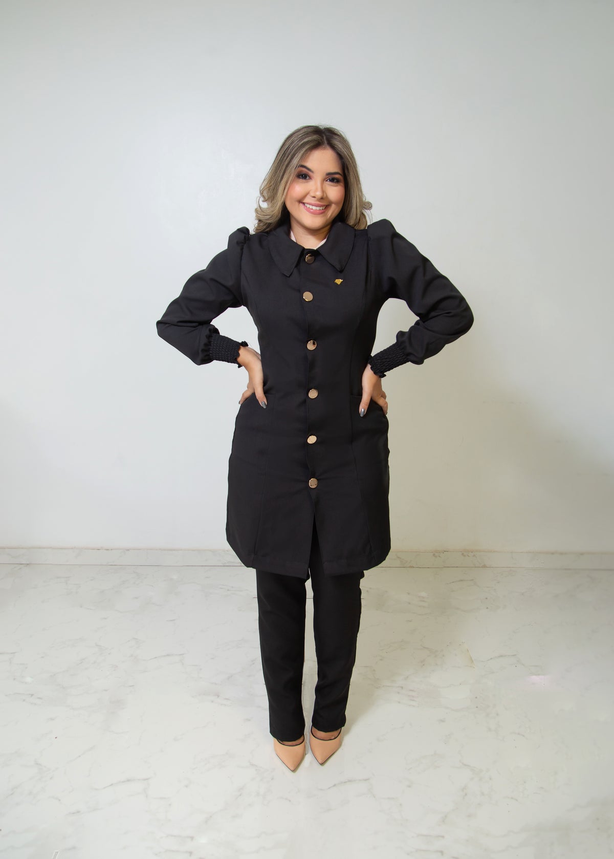 JALECO ISE - EM CREPE DE ALFAIATARIA