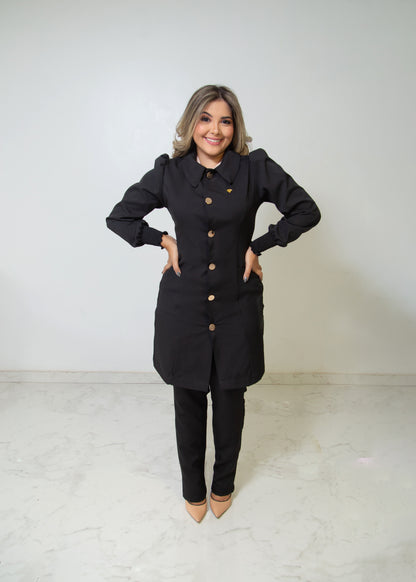 JALECO ISE - EM CREPE DE ALFAIATARIA