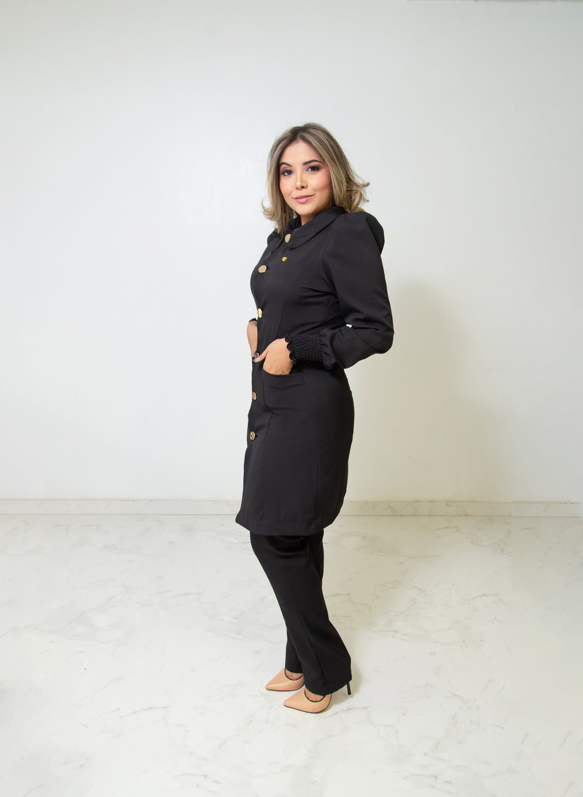 JALECO ISE - EM CREPE DE ALFAIATARIA