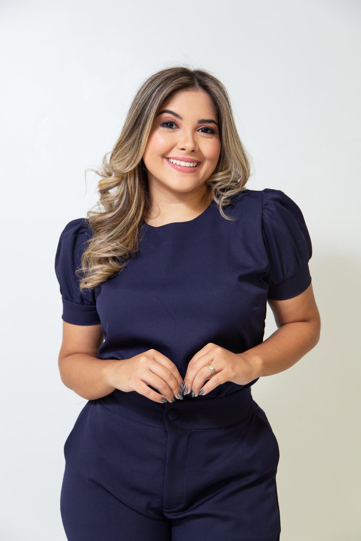 SCRUB DIAMANTE - EM CREPE DE ALFAIATARIA