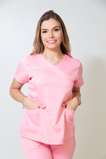 SCRUB LAURA - EM CREPE DE ALFAIATARIA