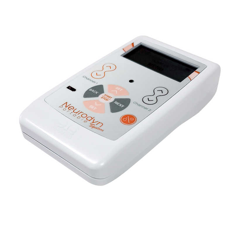 Aparelho de Eletroterapia Portátil com 5 Correntes e 2 Canais – Neurodyn Portable System Ibramed