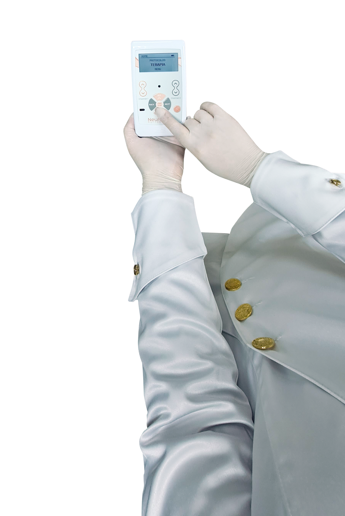Aparelho de Eletroterapia Portátil com 5 Correntes e 2 Canais – Neurodyn Portable System Ibramed
