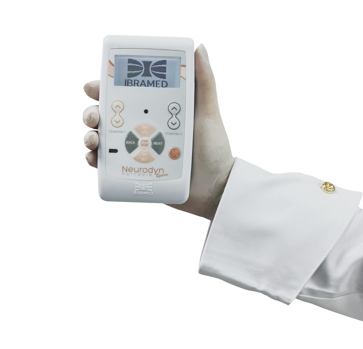 Aparelho de Eletroterapia Portátil com 5 Correntes e 2 Canais – Neurodyn Portable System Ibramed