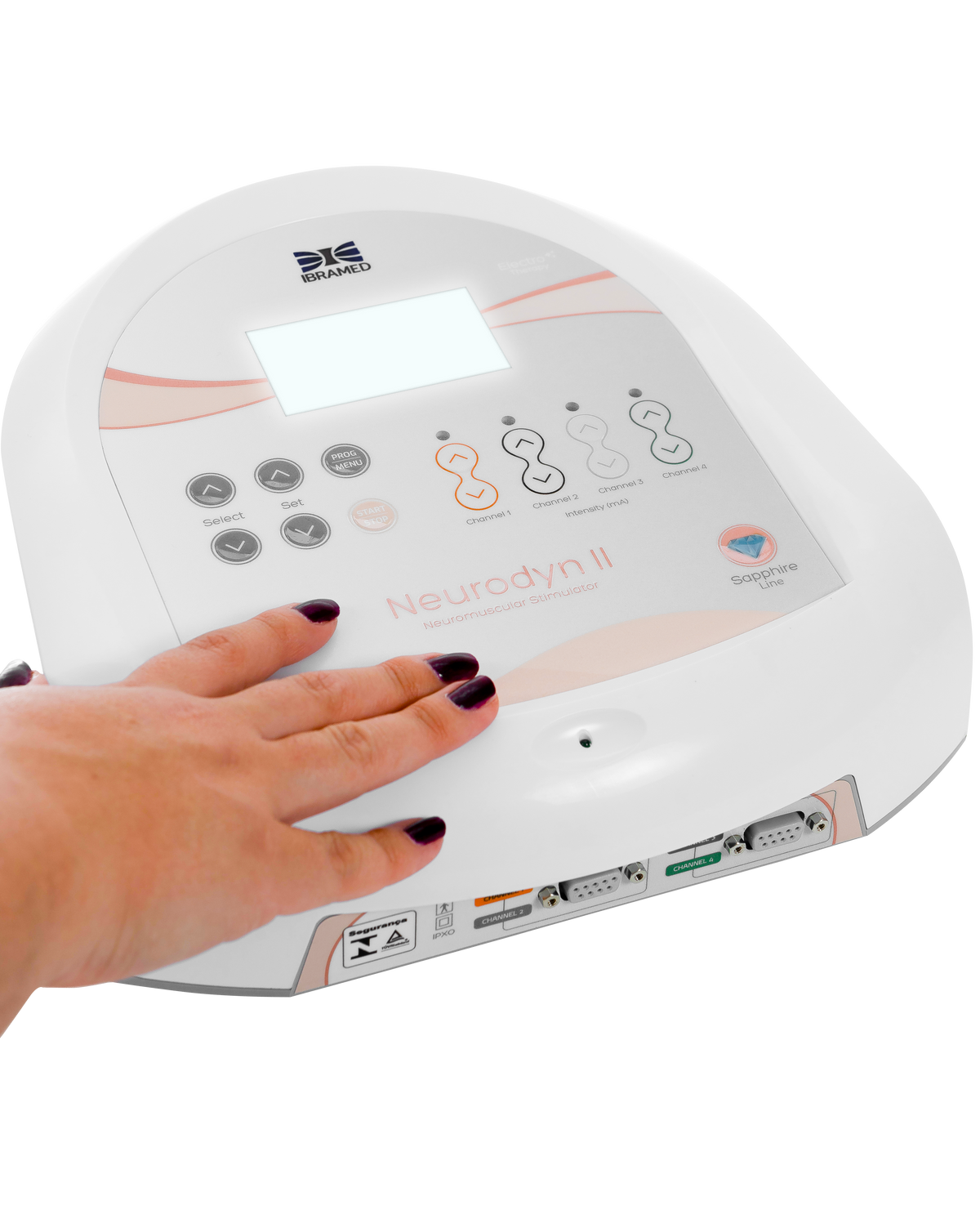 Aparelho de Eletroterapia TENS, FES e Corrente Russa com 4 Canais – Neurodyn II Ibramed