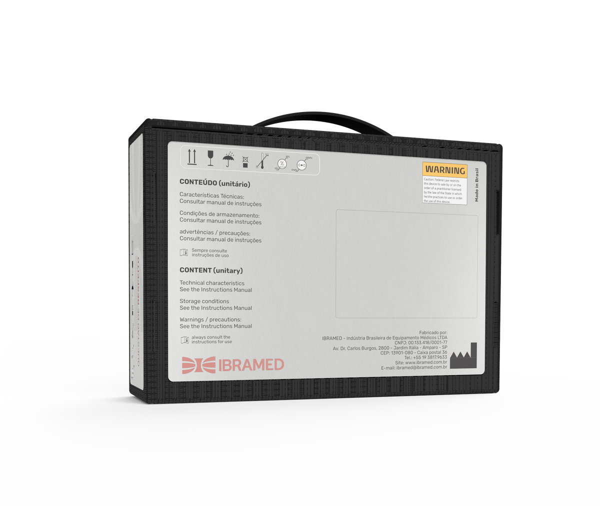 Aparelho de Eletroterapia Portátil com 5 Correntes e 2 Canais – Neurodyn Portable System Ibramed