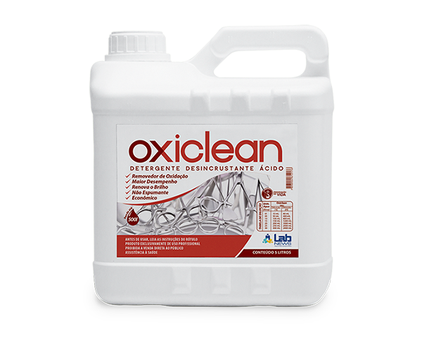 Detergente Ácido Concentrado para Remoção de Oxidação Galão 5 L – Oxiclean Labnews